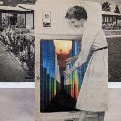 A-Glimpse-of-the-Future.collage-on-paper.9×12
