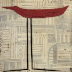 MMessenger_long-red-bird-_10x10_encaustic