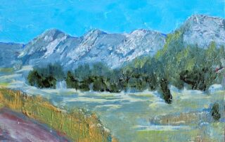 mountain landscape painting