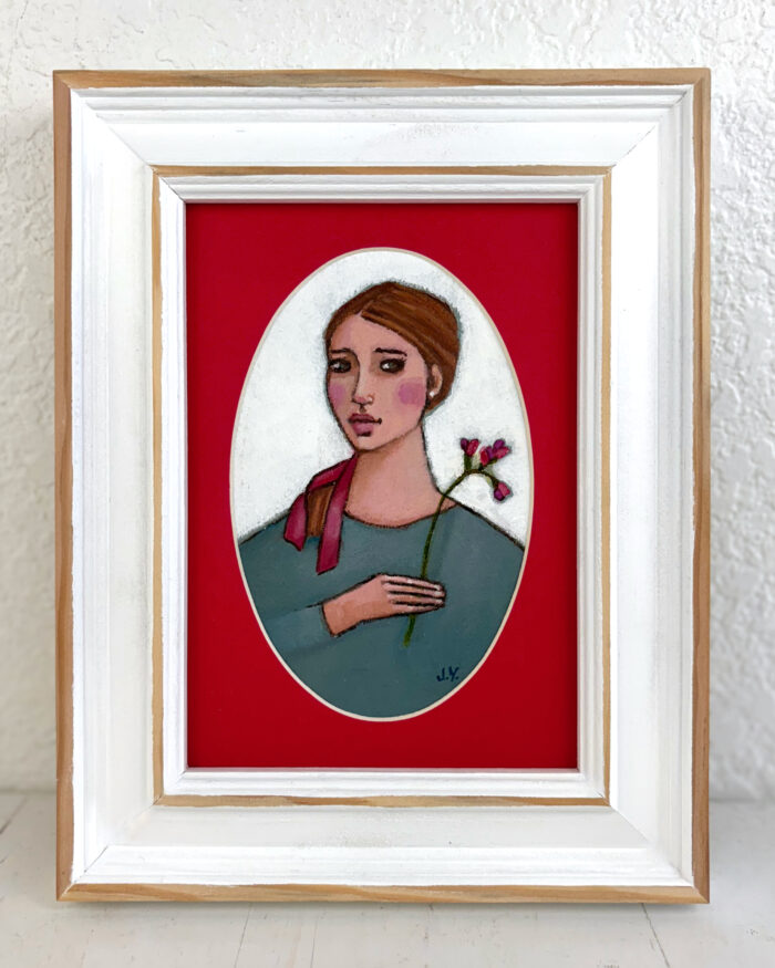 Girl Holding a Flower