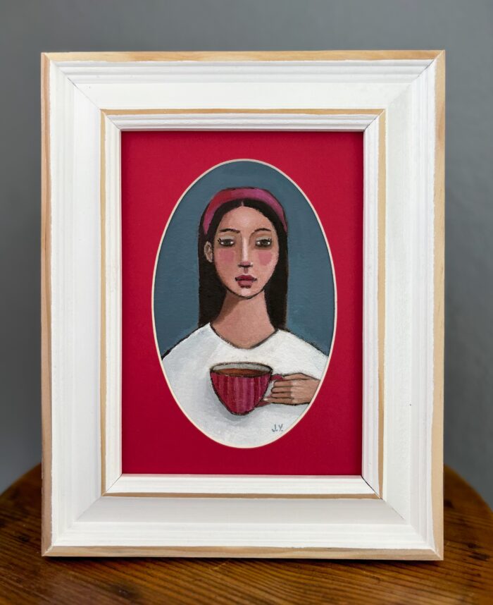 Girl Holding a Teacup - Image 2