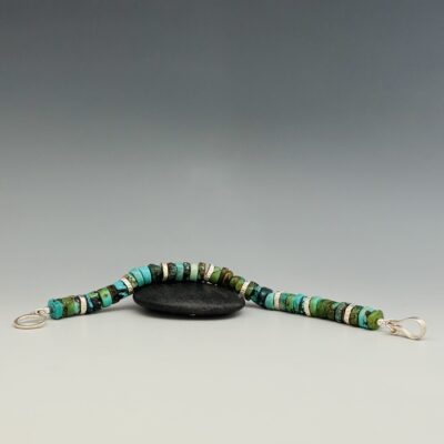 Turquoise and silver bracelet