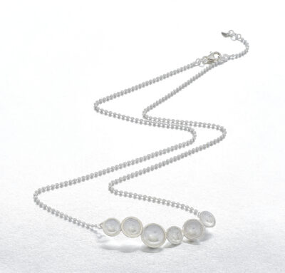 Cirrus silver pendant on chain